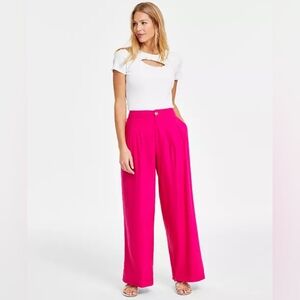 🩷I.N.C Concepts Women's Pleated Wide-Leg Pants Size 16